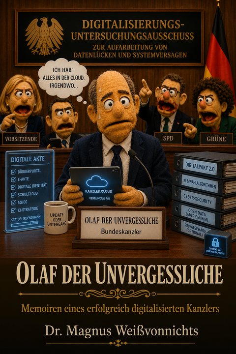 Buchcover: Olaf der Unvergessliche – Memoiren eines erfolgreich digitalisierten Kanzlers