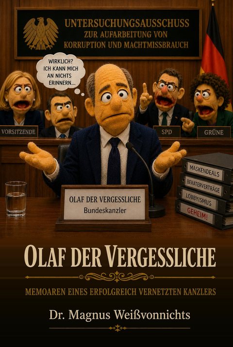 Buchcover: Olaf der Vergessliche – Memoiren eines erfolgreich vernetzten Kanzlers